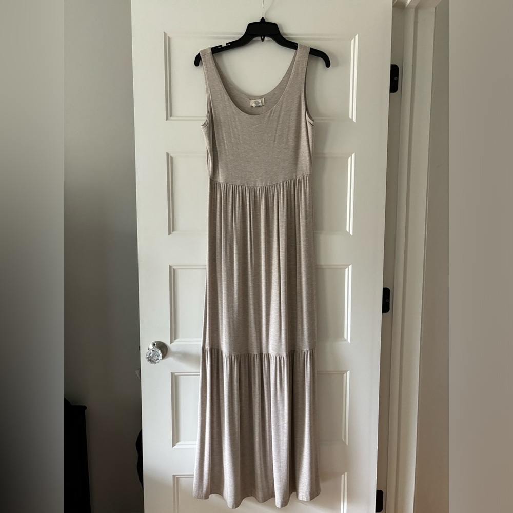British Khaki Maxi Dress